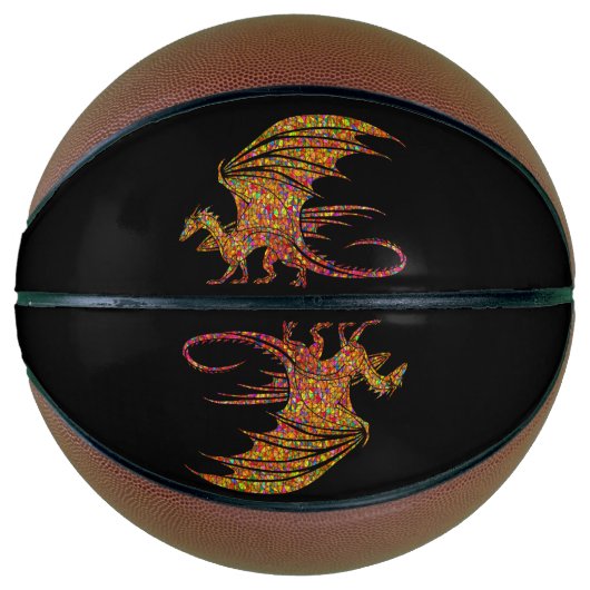 Amazing Mosaic Dragon Basketbal (Voorkant)