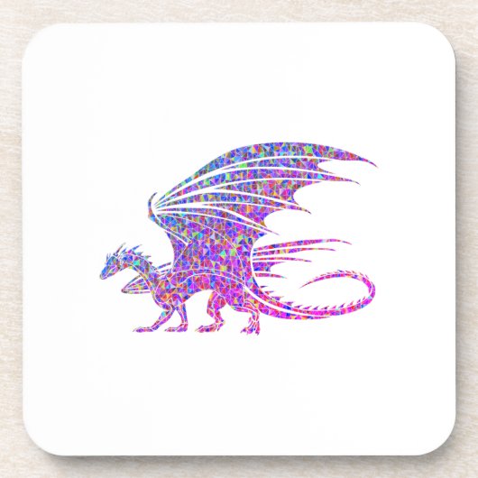 Amazing Mosaic Dragon Bier Onderzetter (Voorkant)
