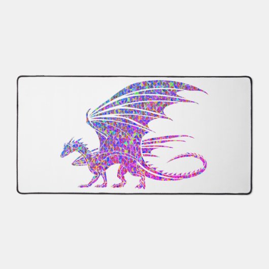 Amazing Mosaic Dragon Bureaumat (Voorkant)