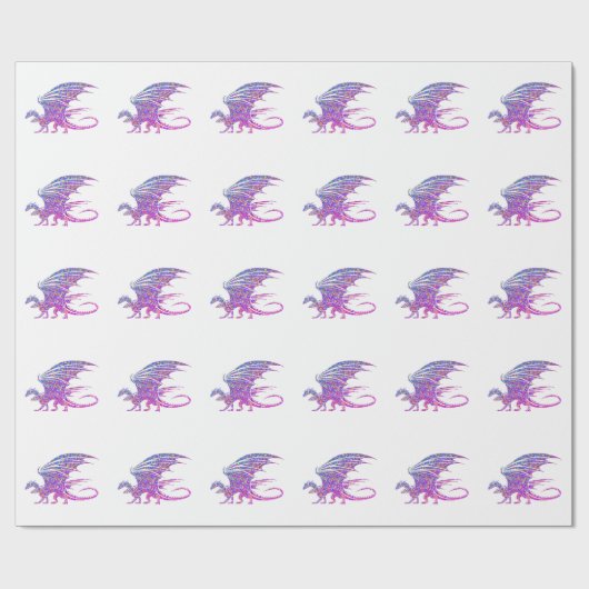 Amazing Mosaic Dragon Cadeaupapier (Vlak)