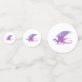 Amazing Mosaic Dragon Confetti (Achterkanten)