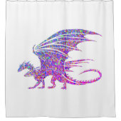 Amazing Mosaic Dragon Douchegordijn (Voorkant)