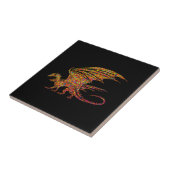 Amazing Mosaic Dragon Drawstring Bag Tegeltje (Zijkant)