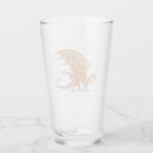 Amazing Mosaic Dragon Glas (Achterkant)