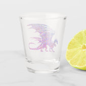 Amazing Mosaic Dragon Glass Shot Glas (Achterkant)