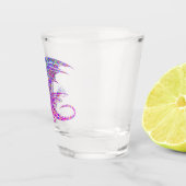 Amazing Mosaic Dragon Glass Shot Glas (Rechts)