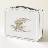 Amazing Mosaic Dragon Golden (Achterkant)