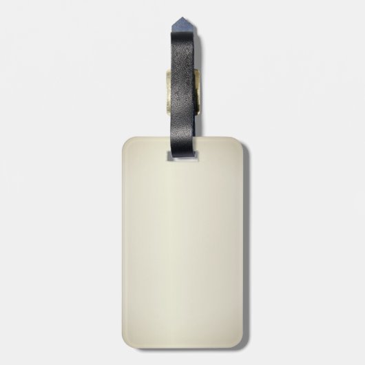 Amazing Mosaic Dragon Golden Bagagelabel (Achterkant verticaal)