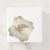 Amazing Mosaic Dragon Golden Bedankjes Labels (In situ)