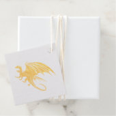 Amazing Mosaic Dragon Golden Bedankjes Labels (Met doos)