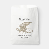 Amazing Mosaic Dragon Golden Bedankzakje (Voorkant)