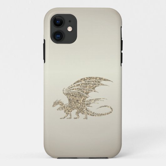 Amazing Mosaic Dragon Golden Case-Mate iPhone Case (Achterkant)