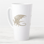 Amazing Mosaic Dragon Golden Latte Mok (Linkerhoek)