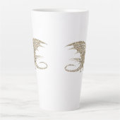 Amazing Mosaic Dragon Golden Latte Mok (Voorkant)