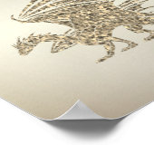 Amazing Mosaic Dragon Golden Poster (Hoek)