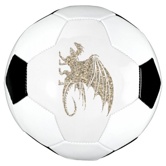 Amazing Mosaic Dragon Golden Voetbal (Gedraaid)