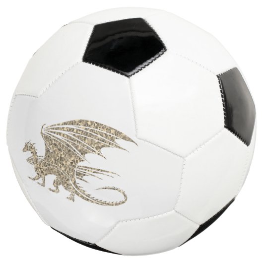 Amazing Mosaic Dragon Golden Voetbal (Drie kwart)