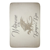 Amazing Mosaic Dragon Golden Welcome Badmat (Voorkant Verticaal)