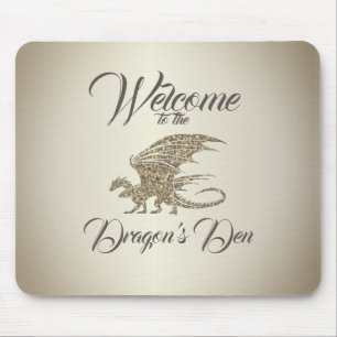 Amazing Mosaic Dragon Golden Welcome Muismat