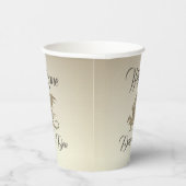 Amazing Mosaic Dragon Golden Welcome Papieren Bekers (Rechts)