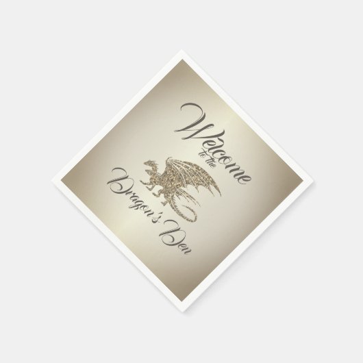 Amazing Mosaic Dragon Golden Welcome Servet (Hoek)