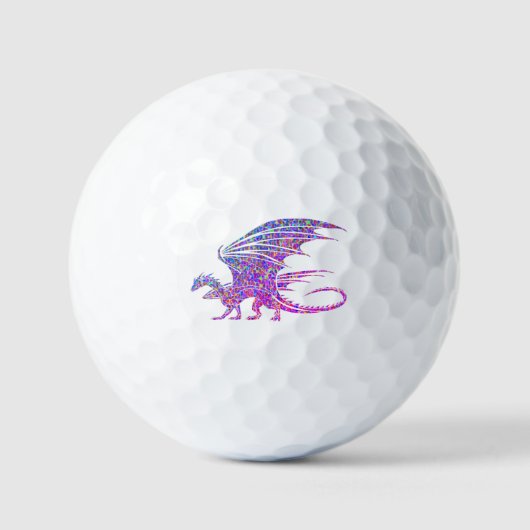 Amazing Mosaic Dragon Golfballen (Voorkant)