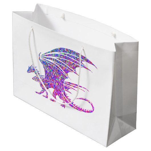 Amazing Mosaic Dragon Groot Cadeauzakje (Achterkant Gekanteld)