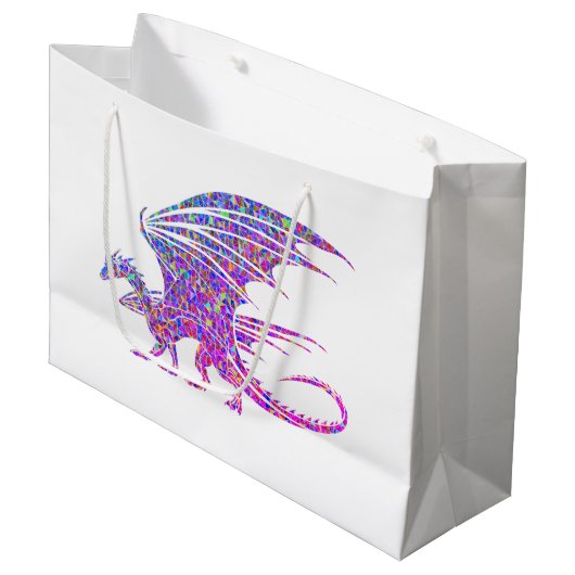 Amazing Mosaic Dragon Groot Cadeauzakje (Voorkant Gekanteld)