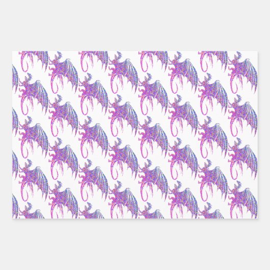 Amazing Mosaic Dragon Inpakpapier Vel (Voorkant 3)