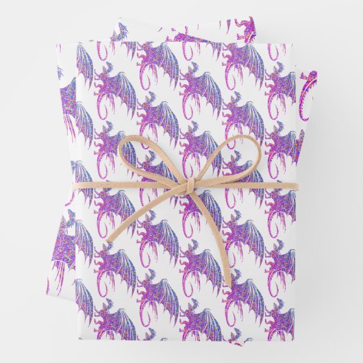 Amazing Mosaic Dragon Inpakpapier Vel (In situ)