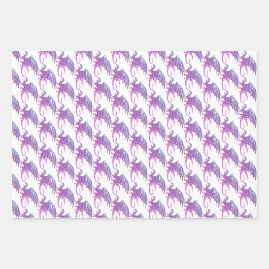 Amazing Mosaic Dragon Inpakpapier Vel (Voorkant)