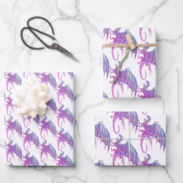 Amazing Mosaic Dragon Inpakpapier Vel