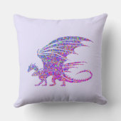 Amazing Mosaic Dragon Kussen (Achterkant)