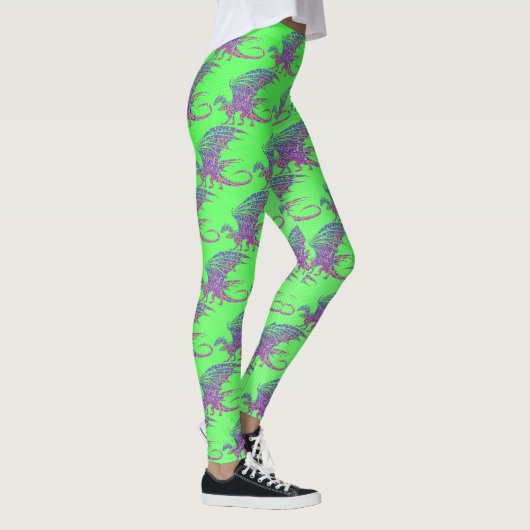 Amazing Mosaic Dragon Leggings (Rechts)