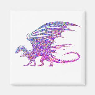 Amazing Mosaic Dragon Magneet