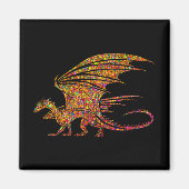 Amazing Mosaic Dragon Magneet (Voorkant)