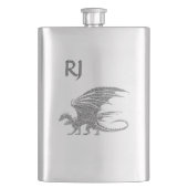 Amazing Mosaic Dragon Monogram Flacon (Voorkant)