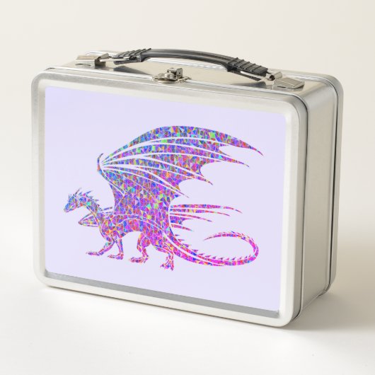 Amazing Mosaic Dragon Paars (Voorkant)