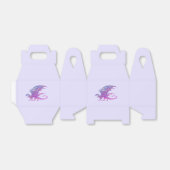 Amazing Mosaic Dragon Paars Bedankdoosjes (Uitgevouwen)