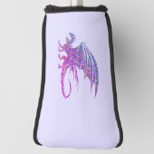 Amazing Mosaic Dragon Paars Golfheadcover (Draai 90)