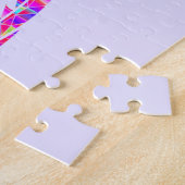 Amazing Mosaic Dragon Paars Legpuzzel (Zijkant)