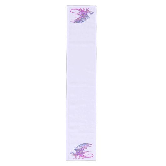 Amazing Mosaic Dragon Paars Medium Tafelloper (Voorkant)