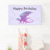 Amazing Mosaic Dragon Paars Name Spandoek (Insitu)