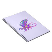 Amazing Mosaic Dragon Paars Notitieboek (Rechterzijde)
