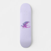 Amazing Mosaic Dragon Paars Persoonlijk Skateboard (Voorkant)