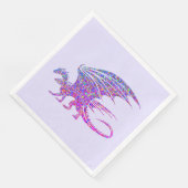 Amazing Mosaic Dragon Paars Servet (Hoek)