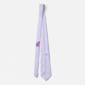 Amazing Mosaic Dragon Paars Stropdas (Achterkant)