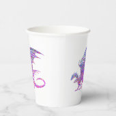 Amazing Mosaic Dragon Papieren Bekers (Rechts)