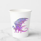Amazing Mosaic Dragon Papieren Bekers (Voorkant)