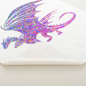 Amazing Mosaic Dragon Sherpa Deken (3/4)
